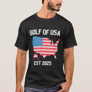 Golf Retro van Amerika EST 2025 Amerikaanse vlag M T-shirt