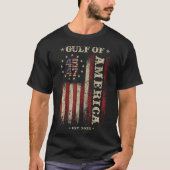 Golf Retro van Amerika EST 2025 Amerikaanse vlag T-shirt (Voorkant)