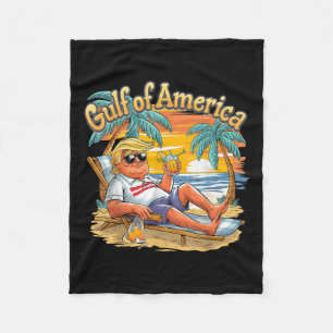Golf Retro van Amerika Est 2025 strand Vacat Fleece Deken