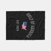 Golf Retro van de Verenigde Staten Amerika EST 202 Fleece Deken (Voorkant (Horizontaal))