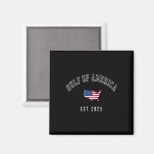 Golf Retro van de Verenigde Staten Amerika EST 202 Magneet (Voorkant / Achterkant)