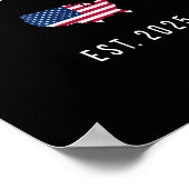 Golf Retro van de Verenigde Staten Amerika EST 202 Poster (Hoek)