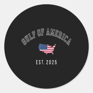 Golf Retro van de Verenigde Staten Amerika EST 202 Ronde Sticker