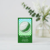 golf: retroflectoren : visitekaartje (Staand voorkant)