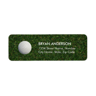 Golf Return-adreslabel Etiket