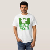 Golf - Rij het zoals jij het tegenhoudt T-shirt (Voorkant volledig)