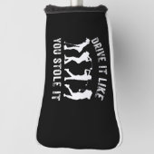 Golf rijden alsof je het hebt gestolen hobby golfheadcover (Draai 90)