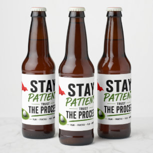 Golf rode vlag Golf Lifestyle Typografie Ontwerp Bier Etiket