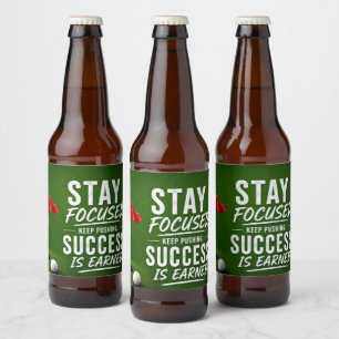 Golf rode vlag Golf Lifestyle Typografie Ontwerp Bier Etiket