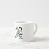 Golf Rode Vlag Golf Lifestyle Typografie Ontwerp Espresso Kop (Voorkant rechts)