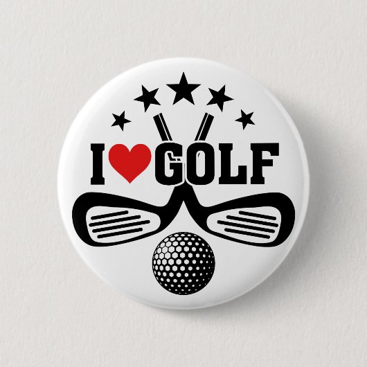 Golf Ronde Button 5,7 Cm (Voorkant)