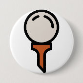 golf ronde button 7,6 cm (Voorkant)
