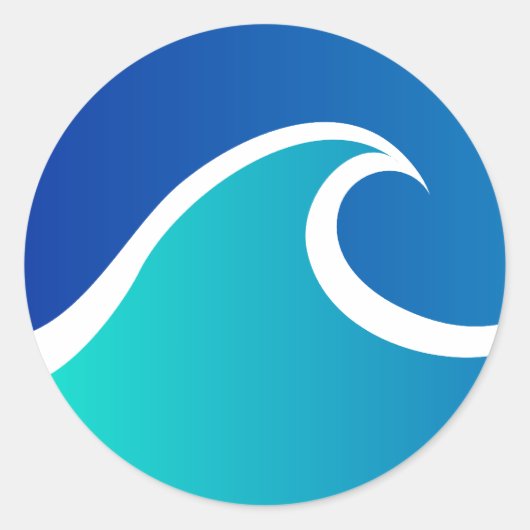 Golf Ronde Sticker (Voorkant)