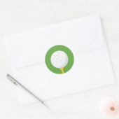 Golf Ronde Sticker (Envelop)