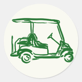 Golf Ronde Sticker