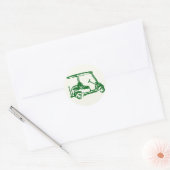 Golf Ronde Sticker (Envelop)
