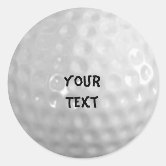 Golf Ronde Sticker (Voorkant)