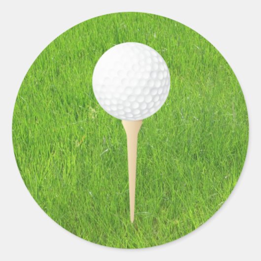 Golf Ronde Sticker (Voorkant)