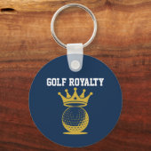 Golf Royalty Aangepaste Sponsor QR Code Sleutelhanger (Voorkant)