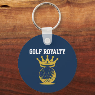 Golf Royalty Aangepaste Sponsor QR Code Sleutelhanger