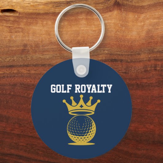 Golf Royalty Aangepaste Sponsor QR Code Sleutelhanger (Voorkant)