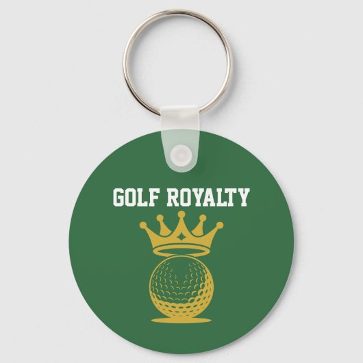 Golf Royalty Aangepaste Sponsor QR Code Sleutelhanger (Voorkant)
