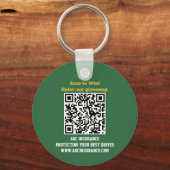 Golf Royalty Aangepaste Sponsor QR Code Sleutelhanger (Achterkant)