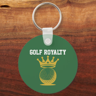 Golf Royalty Aangepaste Sponsor QR Code Sleutelhanger