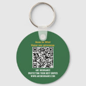 Golf Royalty Aangepaste Sponsor QR Code Sleutelhanger (Achterkant)