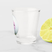 Golf roze Argyle - Gepersonaliseerd heet glas (Rechts)