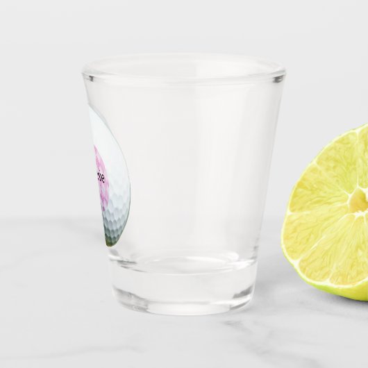 Golf roze Argyle - Gepersonaliseerd heet glas (Rechts)