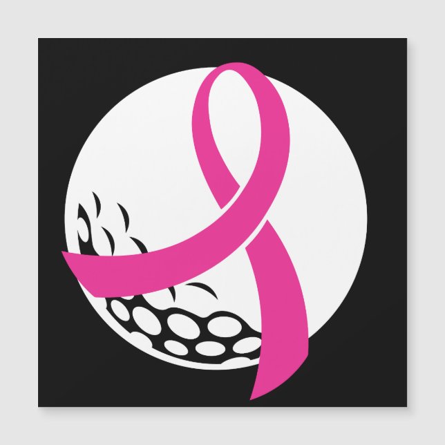 Golf Roze Lint Borstkankerbewustzijn (Voorkant)