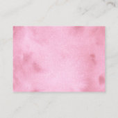 Golf Roze Meisje Baby shower Luier Raffle Informatiekaartje (Achterkant)