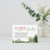 Golf Roze Meisje Baby shower Par-T-shirt Boeken vo Informatiekaartje (Staand voorkant)