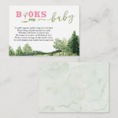 Golf Roze Meisje Baby shower Par-T-shirt Boeken vo Informatiekaartje (Voorkant / Achterkant)