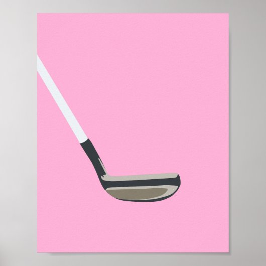 Golf Roze Poster (Voorkant)