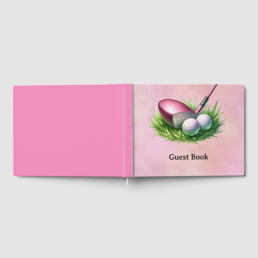 Golf Roze thema Gastenboek (Volledig)