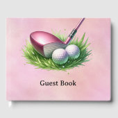 Golf Roze thema Gastenboek (Voorkant)