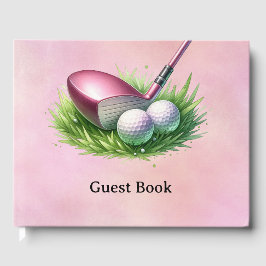 Golf Roze thema Gastenboek