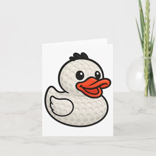 Golf Rubber Ducky Graphic Schattigee Kinder Golfin Kaart (Voorkant)