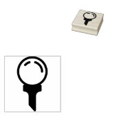 golf rubberstempel (Gestempeld)