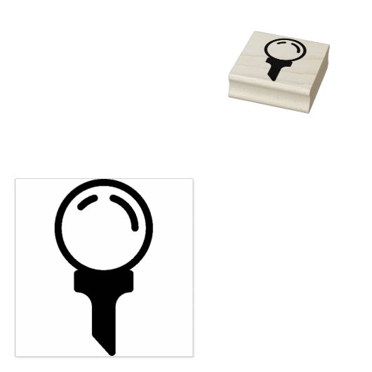 golf rubberstempel (Gestempeld)