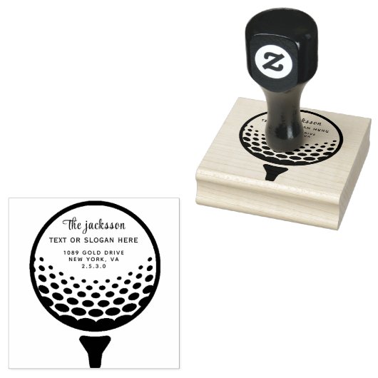 Golf Rubberstempel (Gestempeld)