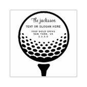 Golf Rubberstempel (Afrduk)