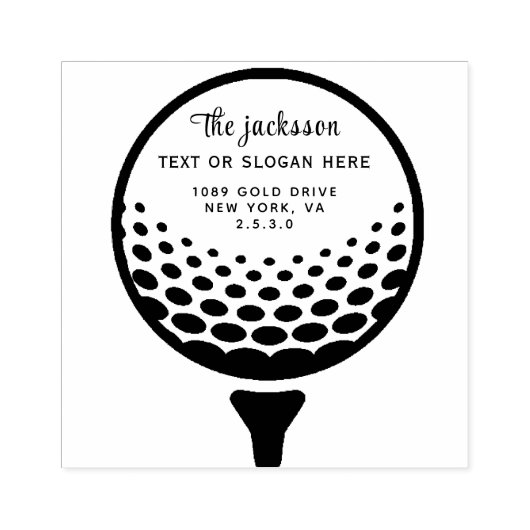 Golf Rubberstempel (Afrduk)