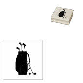 golf rubberstempel (Gestempeld)