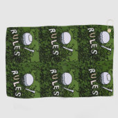 Golf Rules overal voor golfer grappige cadeautjes Golfhanddoek (Horizontaal)