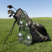 Golf Rules overal voor golfer grappige cadeautjes Golfhanddoek (Groen)
