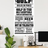 Golf Rules Print (Thuiskantoor)