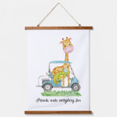 Golf Safari Kwekerij Art Print Hangend Wandkleed (Voorkant)